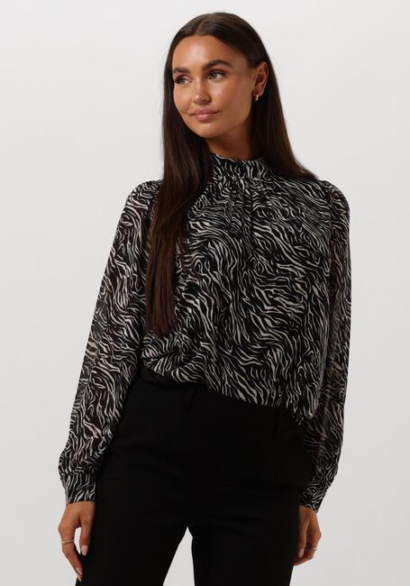 Braune OBJECT Blusen OBJMILA L/S HIGH NECK TOP NOOS - large
