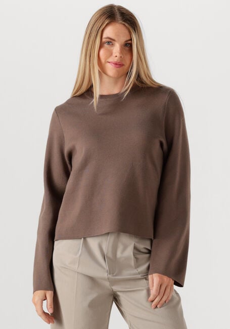 Braune OBJECT Pullover OBJREYNARD O-NECK PULLOVER - large