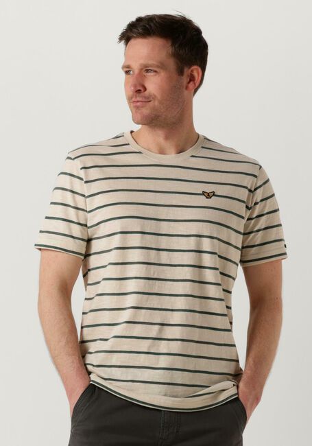 Nicht-gerade weiss PME LEGEND T-shirt SHORT SLEEVE R-NECK SPACE YD STRIPED JERSEY - large