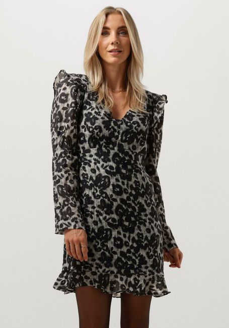 Leopard OBJECT Minikleid OBJRUTH LS SHORT DRESS E AW FAIR - large