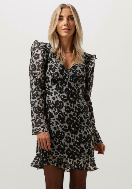 Braune OBJECT Minikleid OBJRUTH LS SHORT DRESS E AW FAIR - large