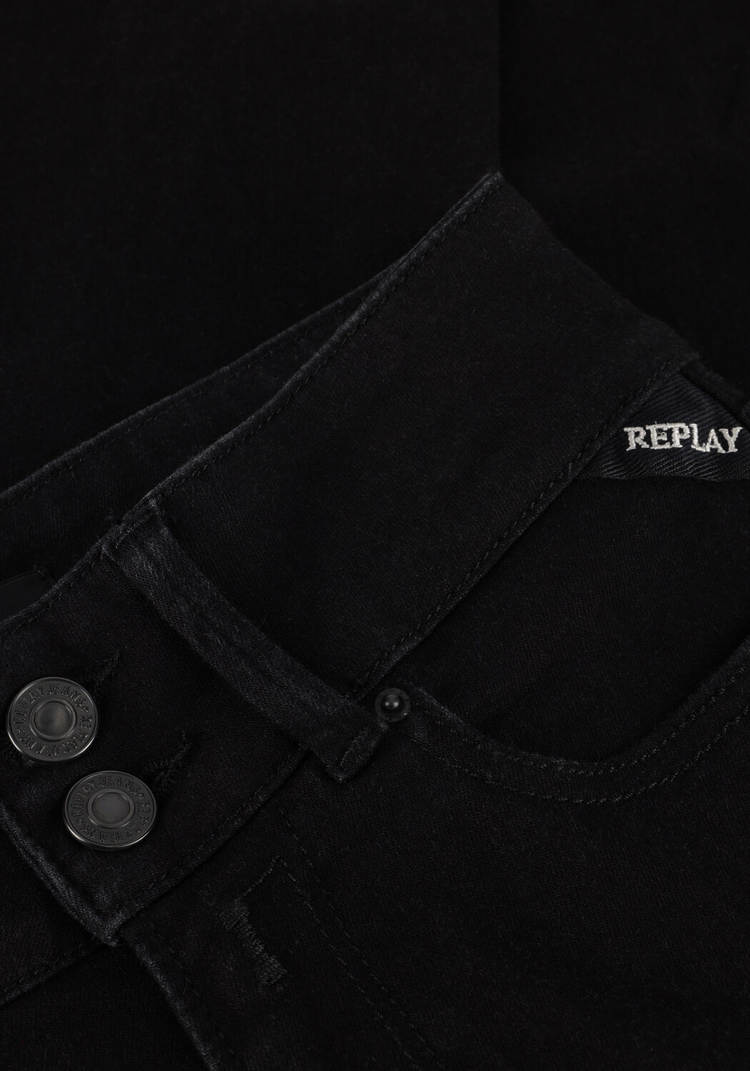 Schwarze REPLAY Flared jeans NEWLUZ FLARE PANTS - large