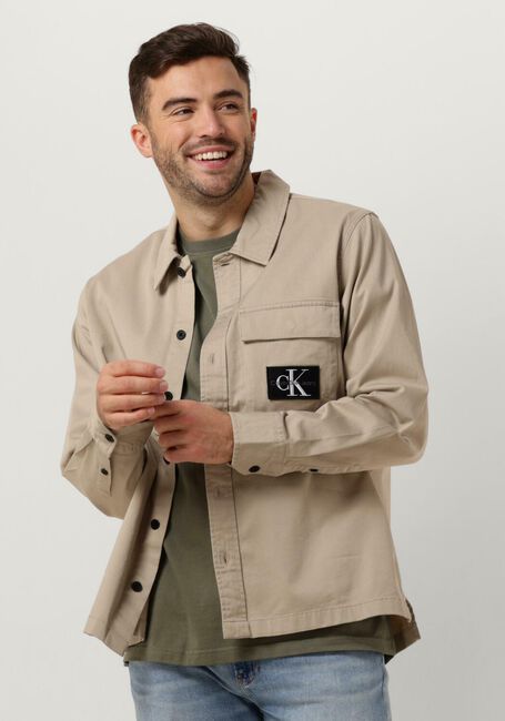 Taupe CALVIN KLEIN Overshirt UTILITY SHIRT - large