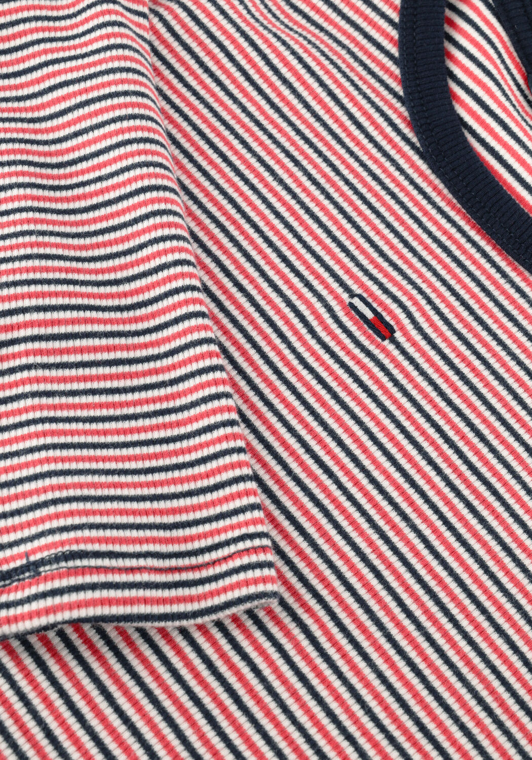 Rote TOMMY JEANS Top TJW SLIM ESSENTIAL RIB LS - large