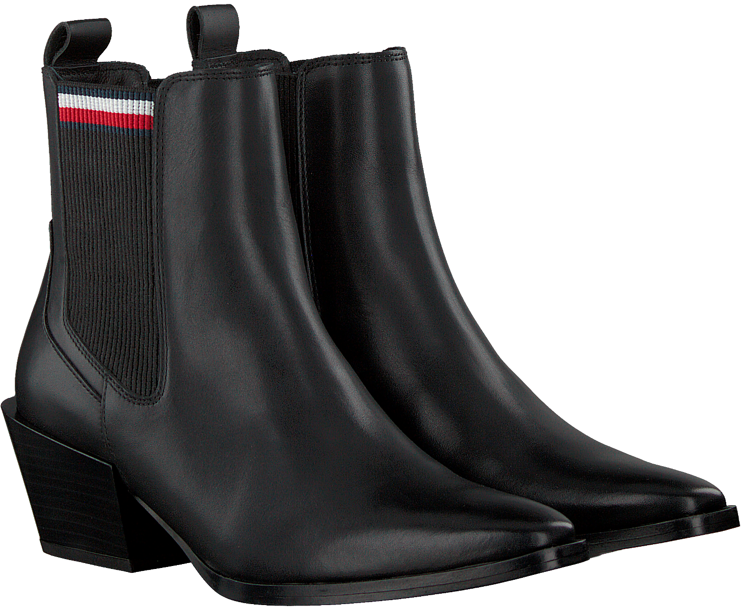 Tommy hilfiger schwarze stiefel clearance