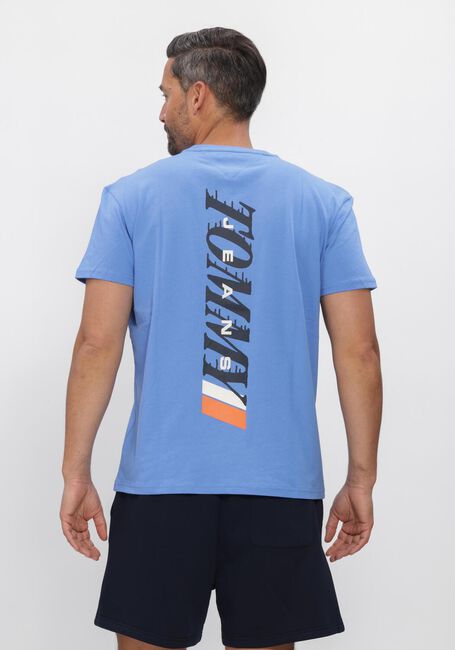 Blaue TOMMY JEANS T-shirt TJM REG VINTAGE LA BCK SS T EXT - large