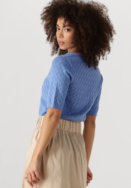 Hellblau SELECTED FEMME Top SLFHELEN 2/4 KNIT BOAT NECK - large