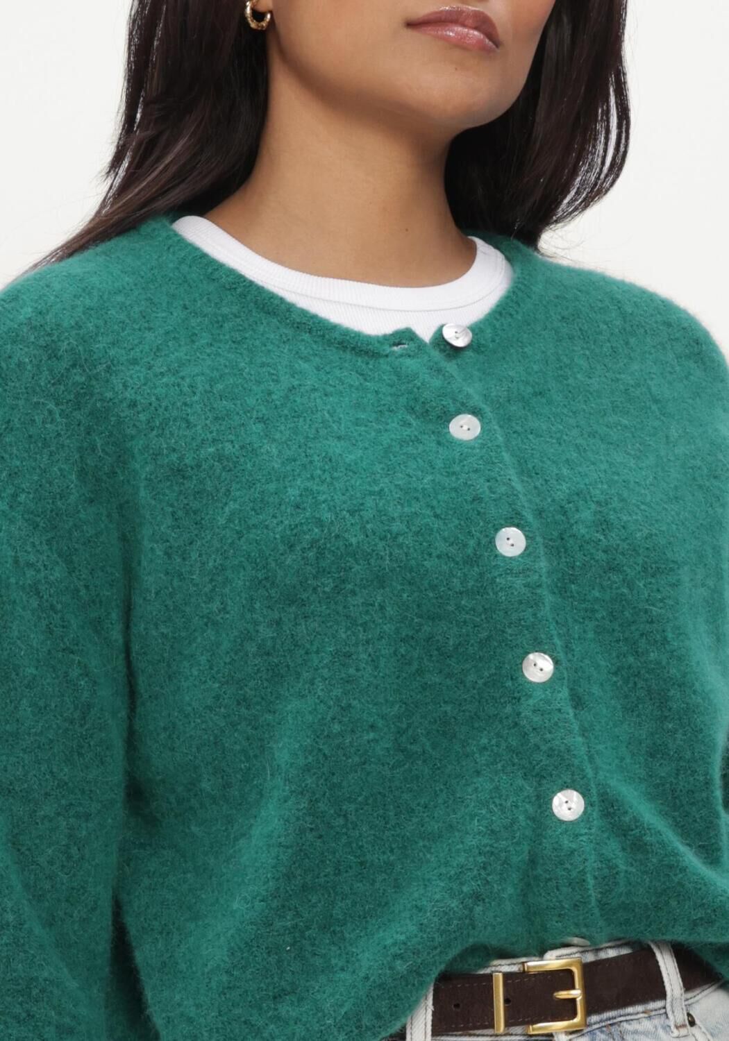 Gr&uuml;ne AMERICAN VINTAGE Strickjacke VITOW - large