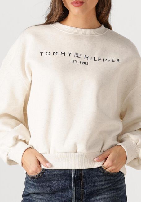 Creme TOMMY HILFIGER Sweatshirt CORP LOGO MDRN SWTSRT - large