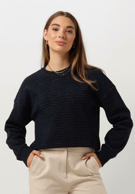 Dunkelblau VANILIA Pullover STRUCTURE SWEAT - large