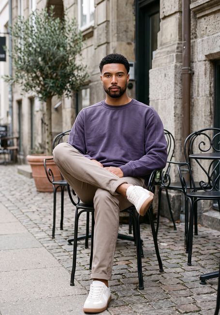 Lilane CAST IRON Pullover CREWNECK RELAXED FIT PEACHED OVERDYED - large