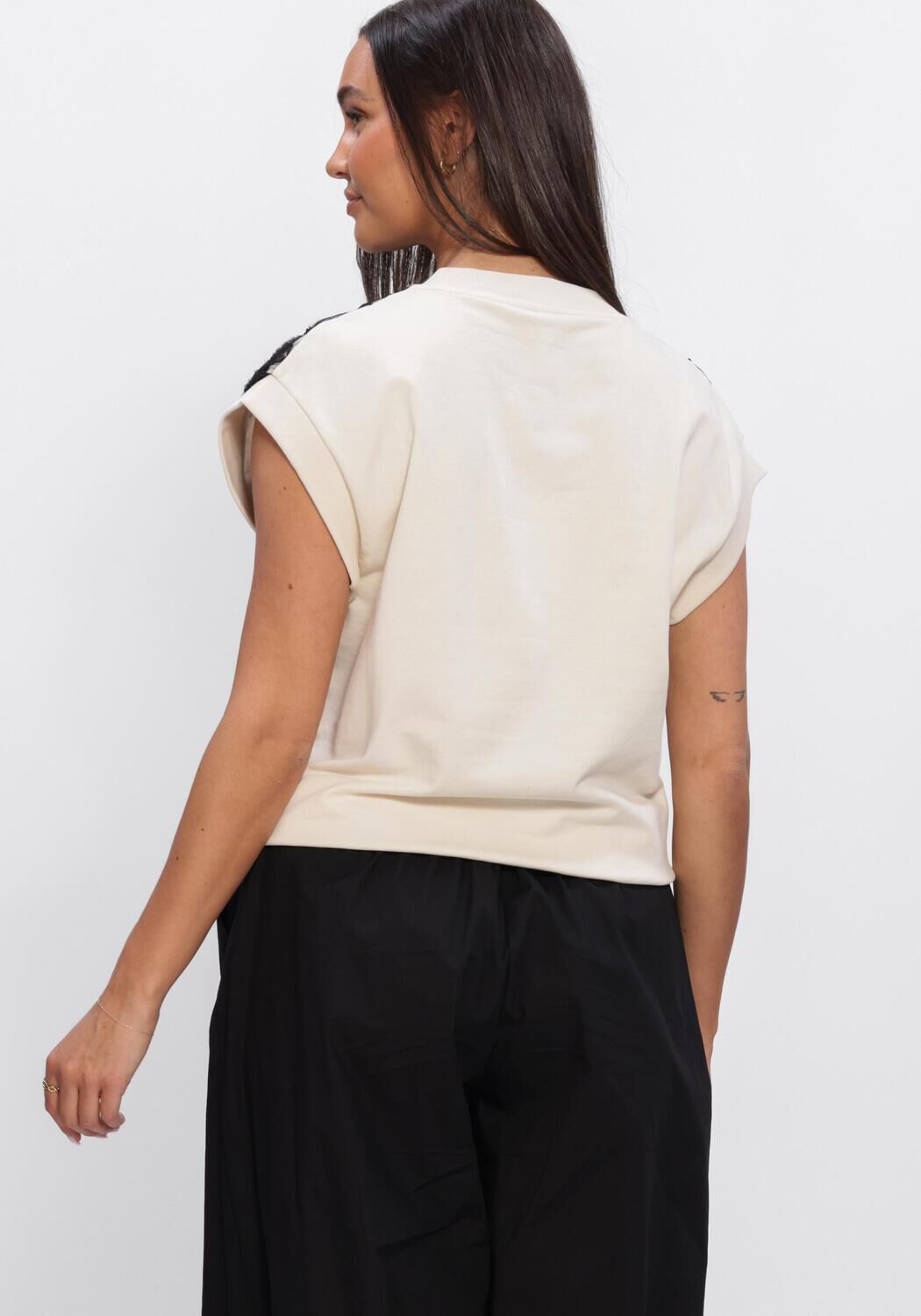 Nicht-gerade weiss SUMMUM Tops & T-shirts TOP BIG FLOWER - large