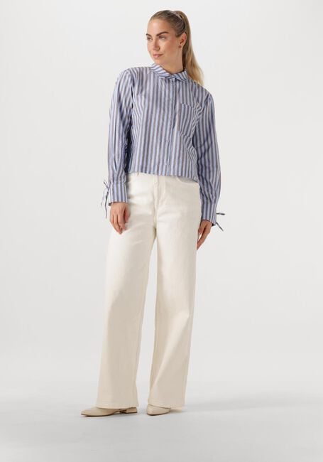 Blaue MODSTRÖM Blusen MEYRICKMD STRIPE SHIRT - large