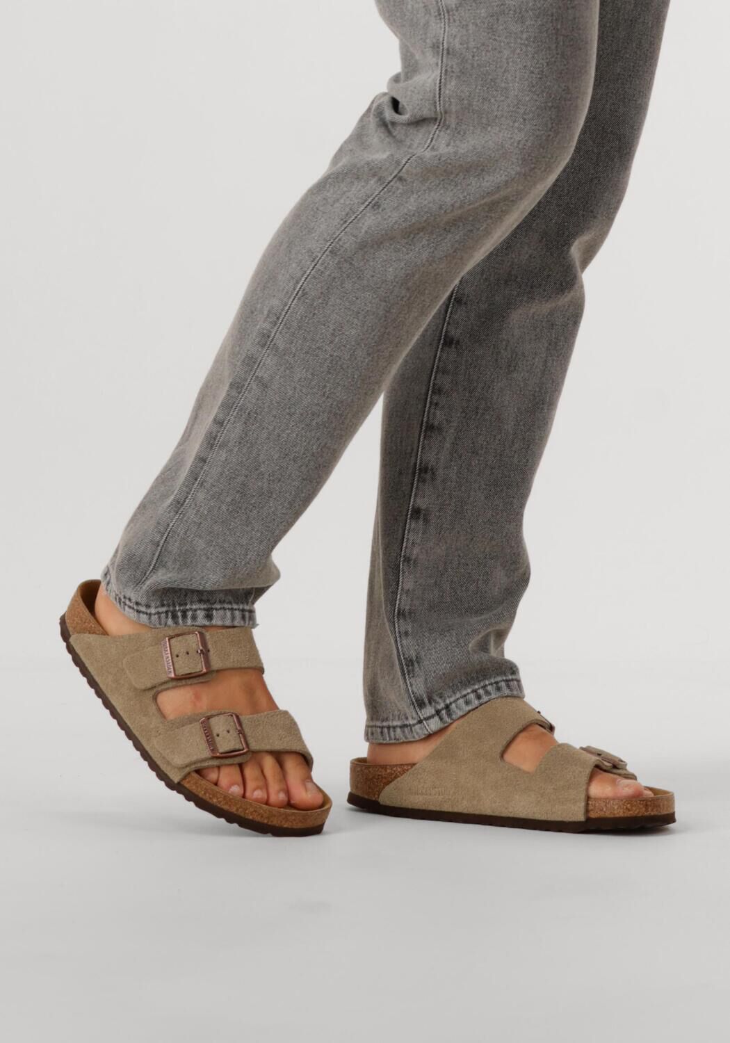 Taupe BIRKENSTOCK Pantolette ARIZONA HEREN - large