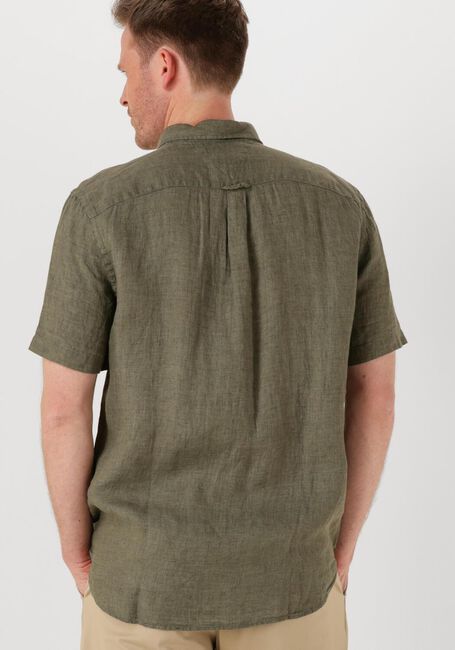 Grüne TOMMY HILFIGER Casual-Oberhemd PIGMENT DYED LINEN RF SHIRT S/S - large
