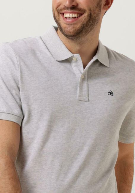 Weiße SCOTCH & SODA Polo-Shirt ESSENTIALS - COTTON PIQUE POLO - large