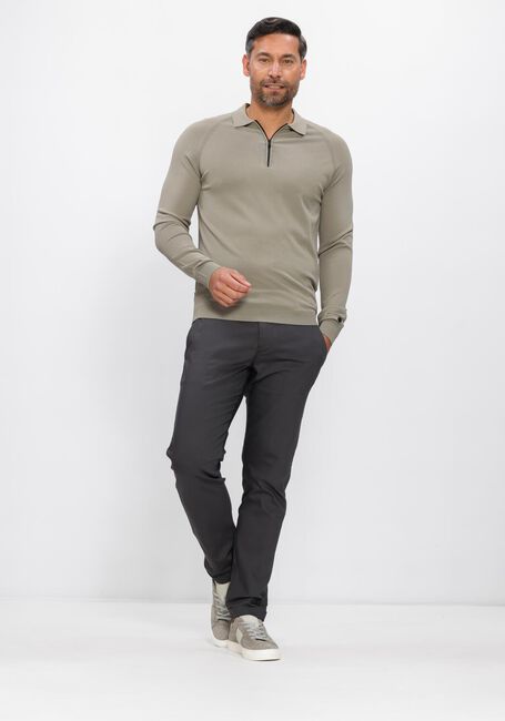 Olive CAST IRON Polo-Shirt REGULAR FIT VISCOSE BLEND - large