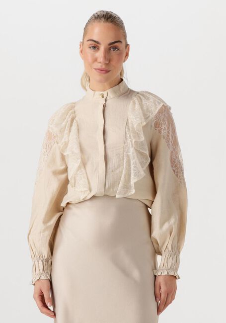 Beige BRUUNS BAZAAR Blusen YONA SHIRT - large
