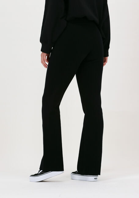 Schwarze XAVAH Schlaghose HEAVY KNIT FLAIRPANT - large