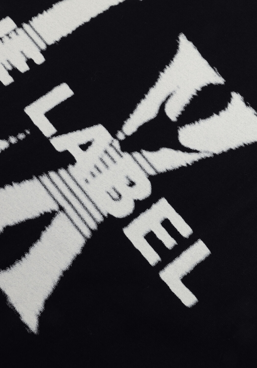 Schwarze ALIX THE LABEL T-shirt LADIES KNITTED FADED LX T-SHIRT - large