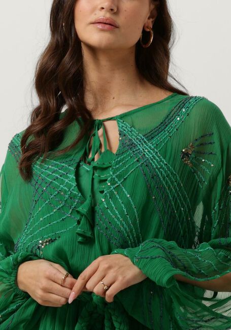 Grüne MES DEMOISELLES Minikleid DRESS ANNA - large