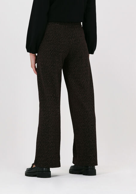 Schwarze SCOTCH & SODA Weite Hose HIGH RISE JERSEY SHINY PATTERN - large