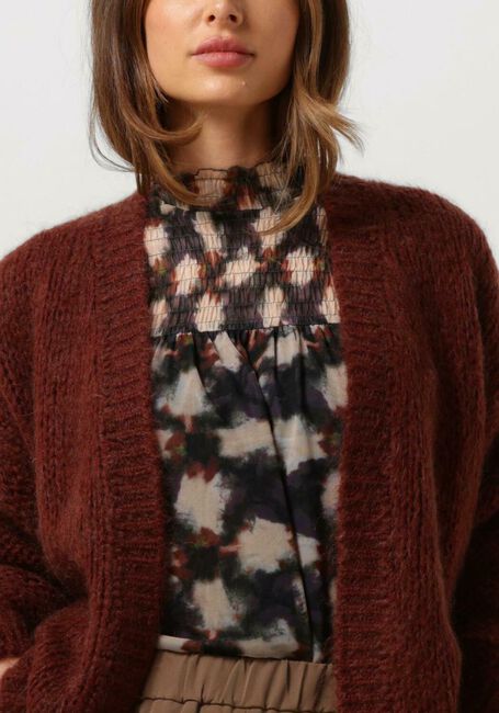 Rote SUMMUM Strickjacke OVERSIZED CARDIGAN MOHAIR BLEND KNIT - large