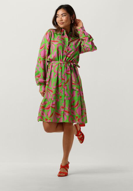 Mehrfarbige/Bunte POM AMSTERDAM Midikleid AFRQUE DRESS - large