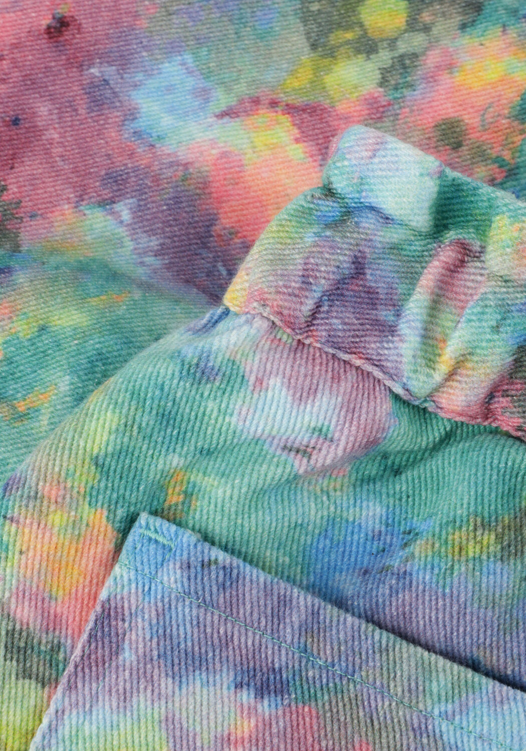 Mehrfarbige/Bunte CALL ME FRANKIE Kurze Hosen SPLASH DENIM SHORTS - large