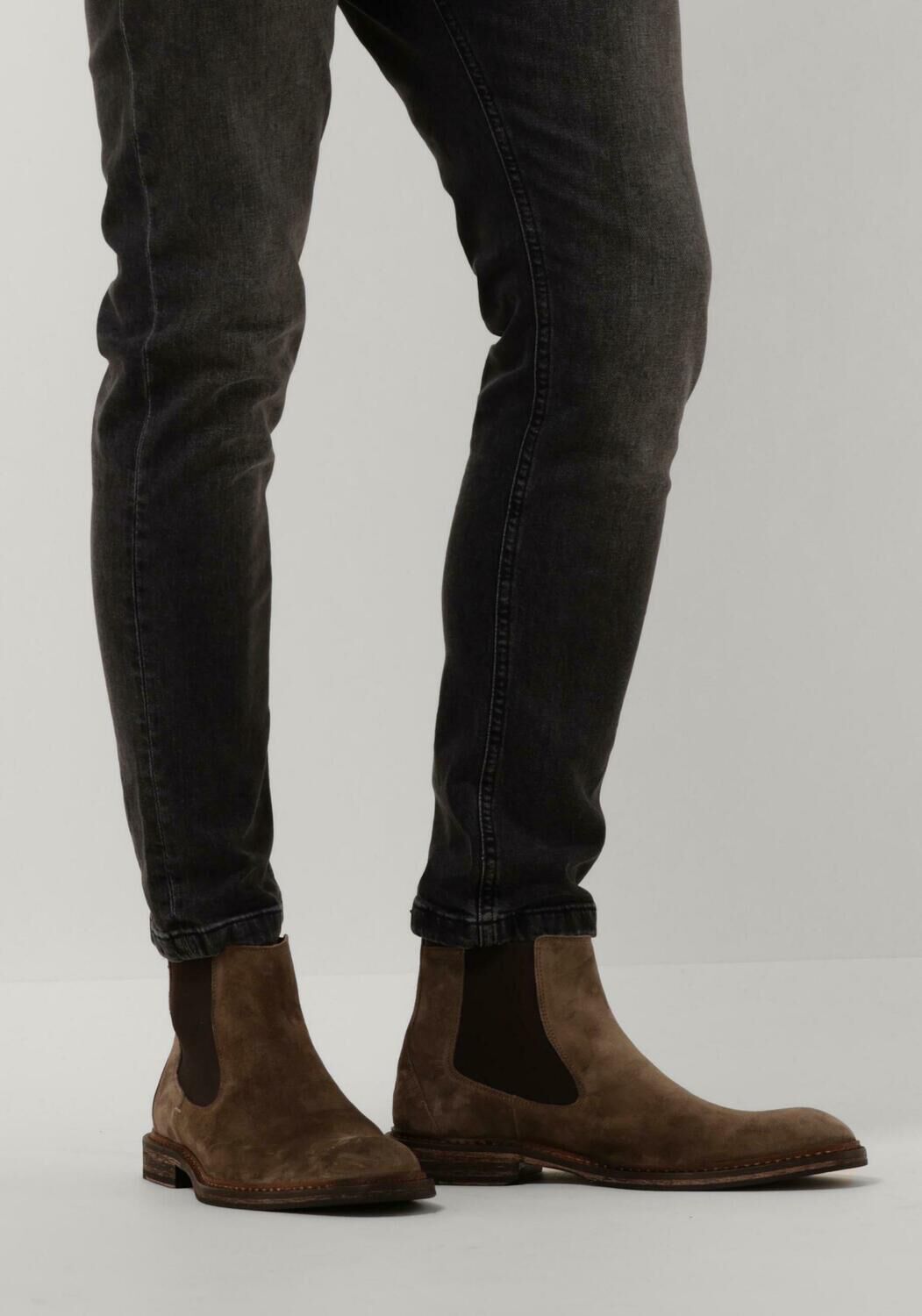 Taupe FLORIS VAN BOMMEL Chelsea Boots SFM 60048 Omoda
