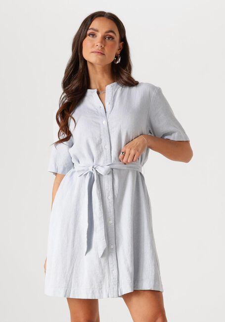 Blaue MSCH COPENHAGEN Minikleid MSCHPENNIE GINIA 2 4 SHIRT DRESS - large
