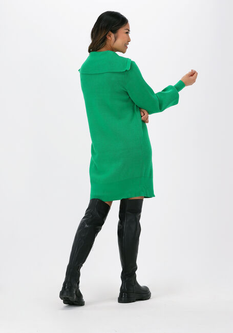 Grüne Y.A.S. Minikleid YASDALMA LS ZIP KNIT DRESS - large