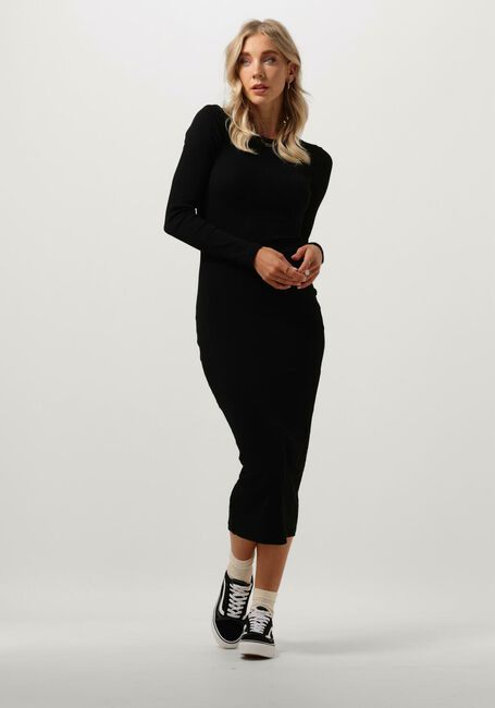 Schwarze ENVII Midikleid ENALLY LS DRESS 5314 - large