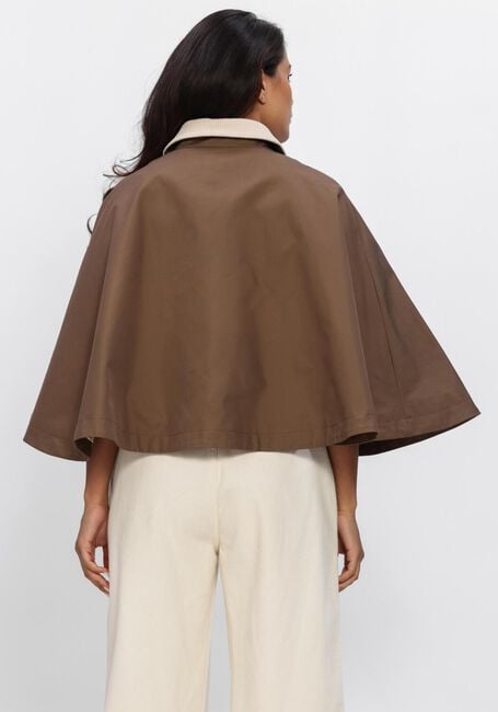 Braune Y.A.S. Jack YASMALOMA SHORT TRENCH CAPE - large