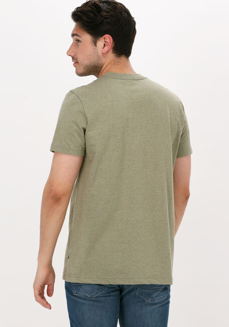 Olive PME LEGEND T-shirt SHORT SLEEVE R-NECK OPEN END MELANGE JERSEY - large