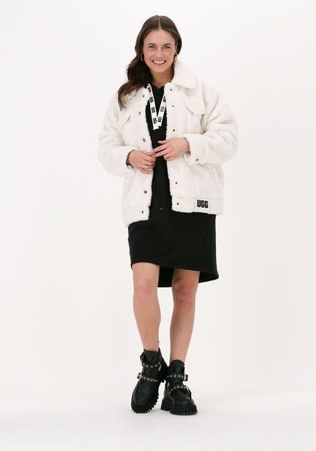 Nicht-gerade weiss UGG Teddy-Jacke W FRANKIE SHERPA TRUCKER JACKET - large