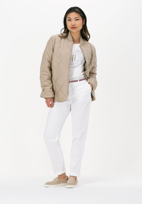 Beige TOMMY HILFIGER Jack QUILTED BOMBER JACKET - large