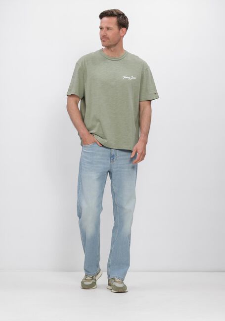 Gr&uuml;ne TOMMY JEANS T-shirt TJM RLX NOVELTY SS TEE - large