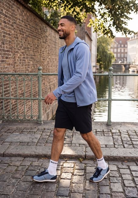 Blaue BOSS GREEN Strickjacke SICON ACTIVE - large