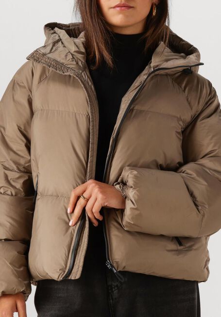 Taupe WITHBLACK Wattierte Jack WBLEMMA SHORT DOWN PUFFER JACKET - large