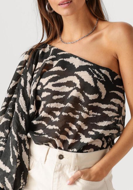 Schwarze BY-BAR Blusen BELLA ZEBRA BLOUSE - large