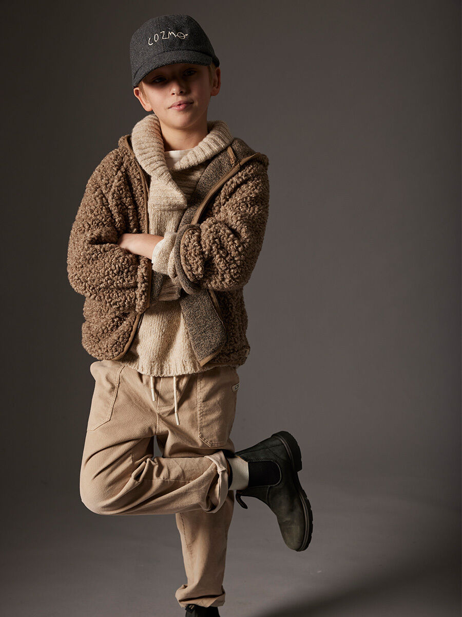 Taupe MY LITTLE COZMO Jacken AZORESK231W5 - large