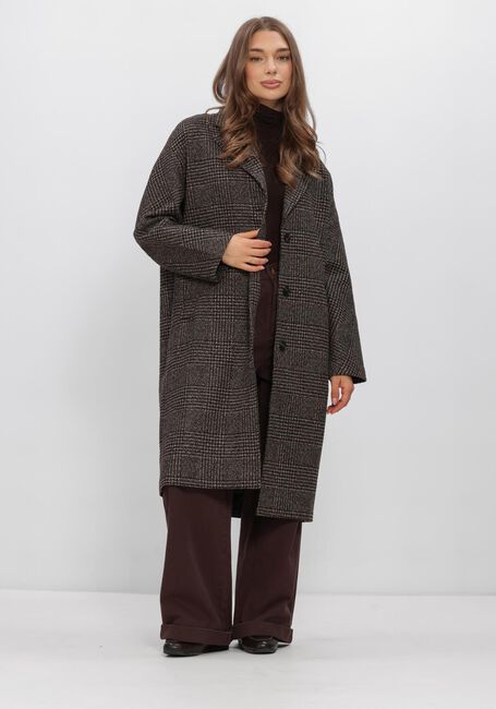 Braune WITHBLACK M&auml;ntel WBLVISTA CHECKED COAT - large