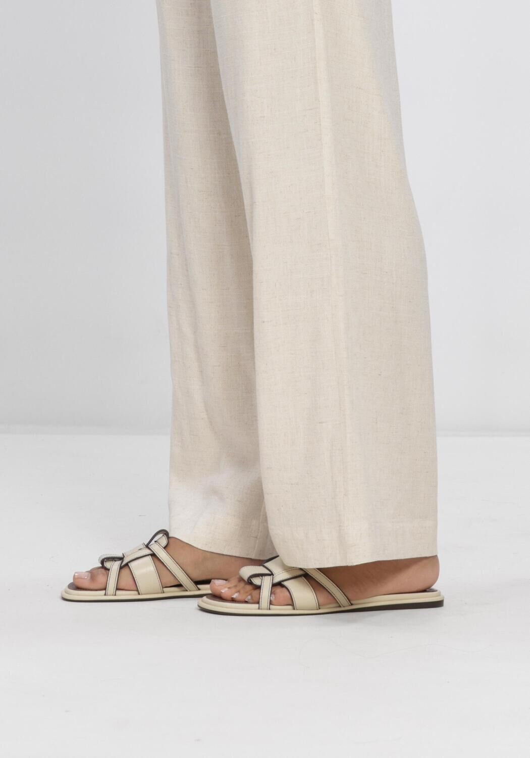 Beige NOTRE-V Pantolette 9672LA - large