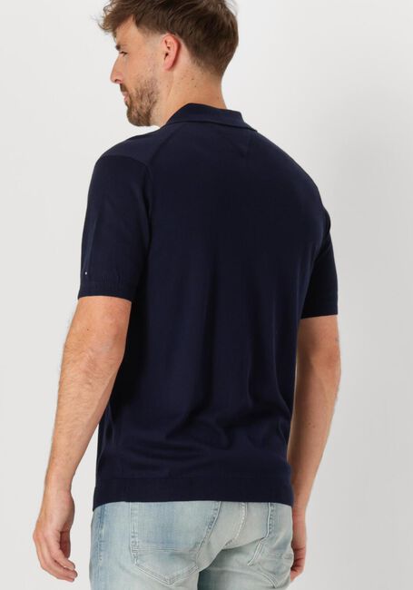 Blaue TOMMY HILFIGER Polo-Shirt DC COTTON LYOCELL POLO - large