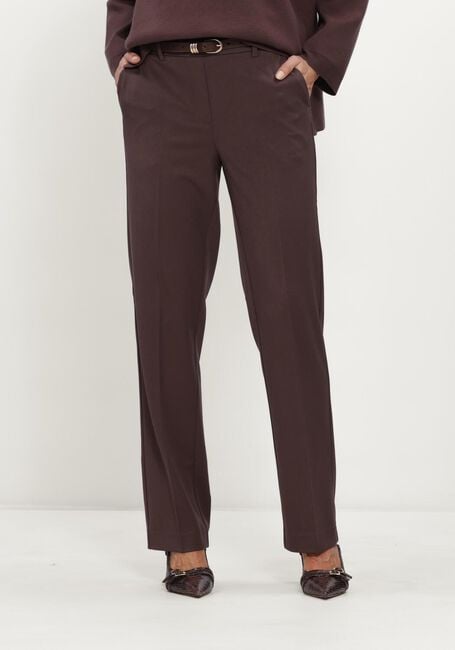 Braune OBJECT Hose OBJLISA MW STRAIGHT PANT NOOS - large