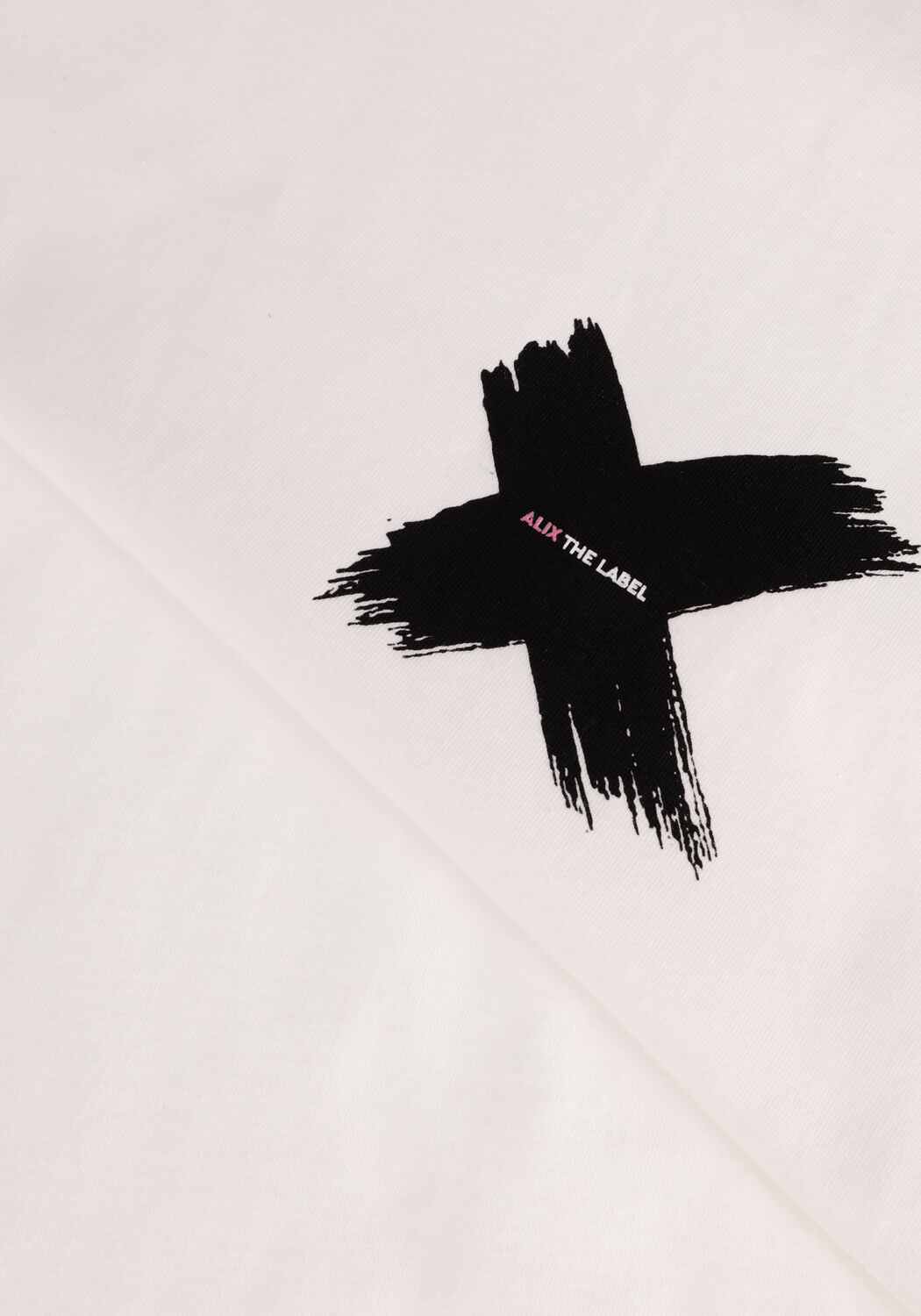Wei&szlig;e ALIX THE LABEL T-shirt LADIES KNITTED X T-SHIRT - large