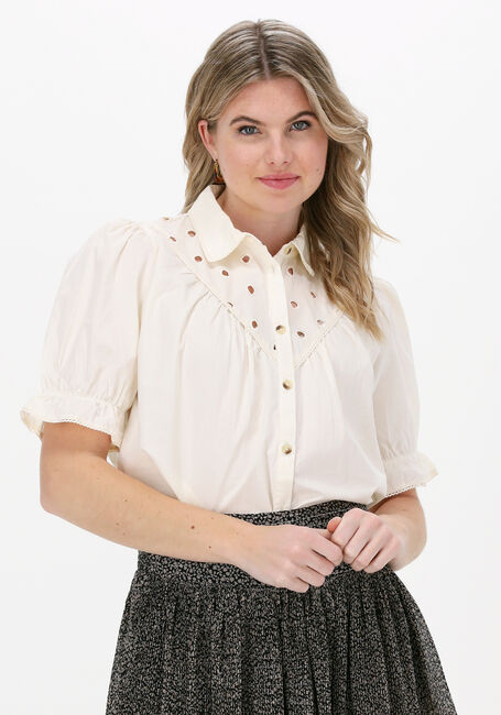 Creme LEON & HARPER Blusen CHICHI TC04 EYELET - large