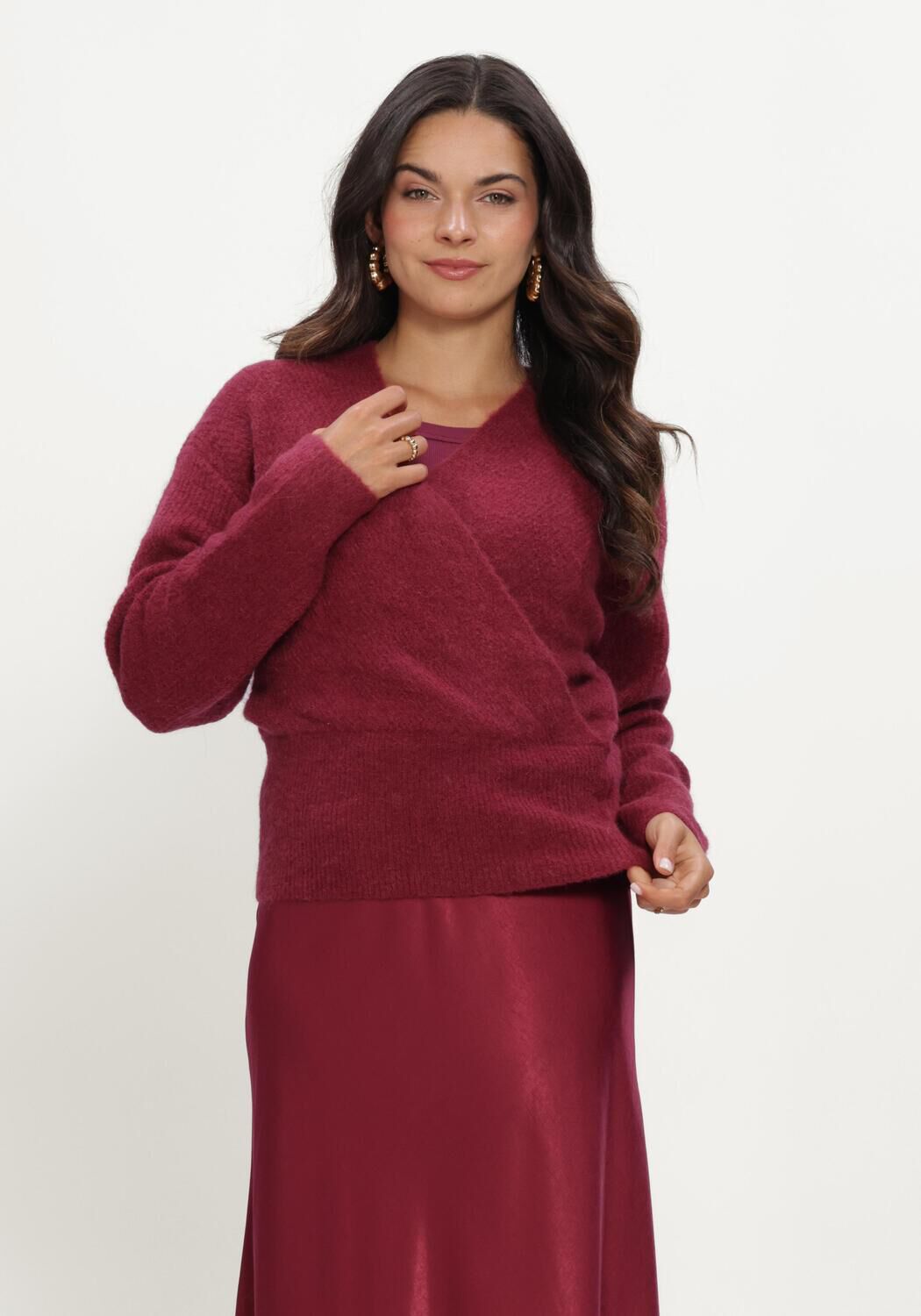 Bordeaux MSCH COPENHAGEN Pullover MSCHBONDIE HOPE V PULLOVER - large