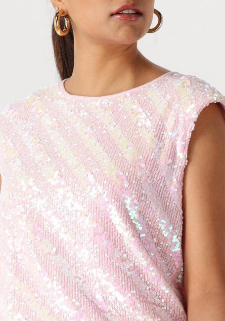 Rosane POM AMSTERDAM Top TOP SEQUINS SHELL PINK - large